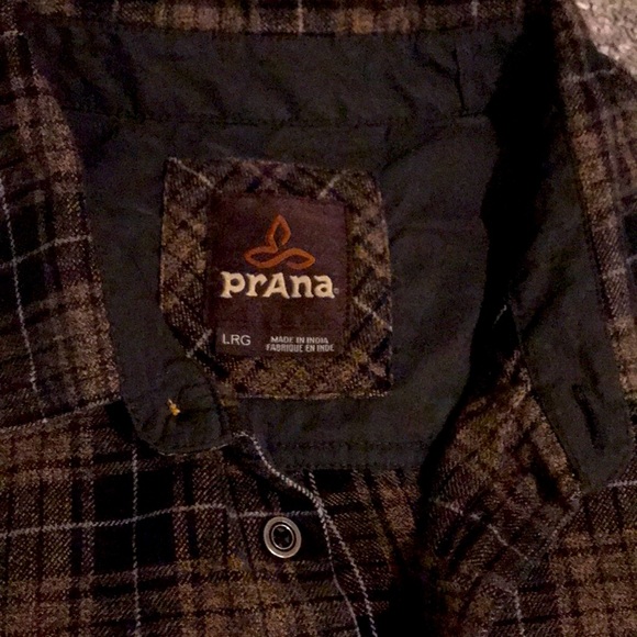 Prana button down flannel, organic cotton - Picture 2 of 8